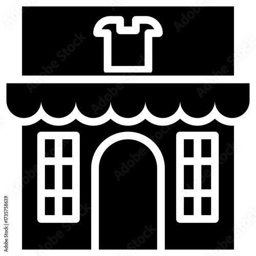boutique icon for shopping store, business, website, application, printing, document, poster design, etc