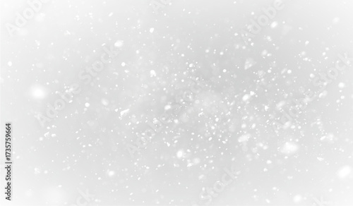 Cold winter storm PNG with frosty snowflake pattern
