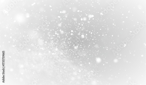 Cold winter storm PNG with frosty snowflake pattern