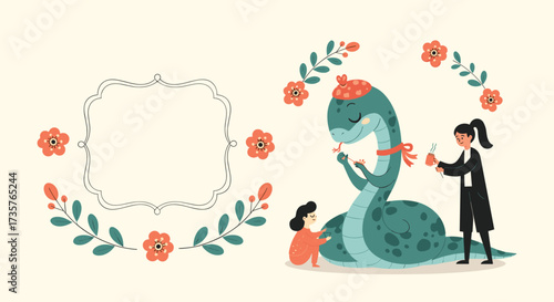 A celebration of the scientific journey of a kind serpent.
