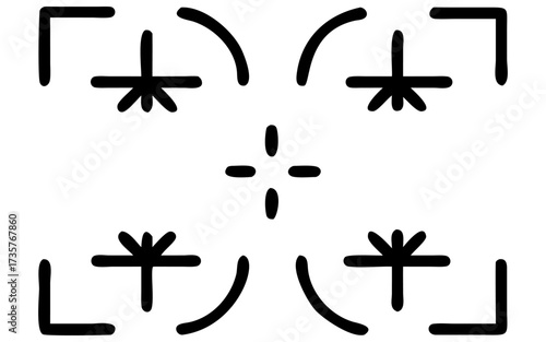 A black and white vector set of zodiac signs and symbols as icons for design and illustration