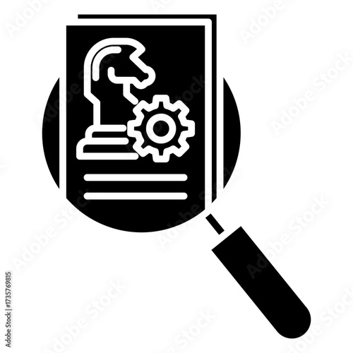 Strategic Review Glyph Icon