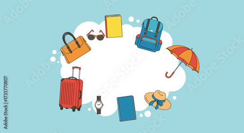 Packing for your next adventure with essential travel items.