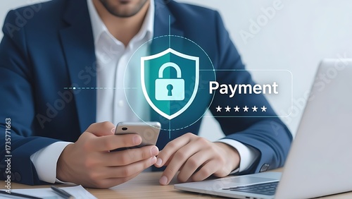 businessman working on computer