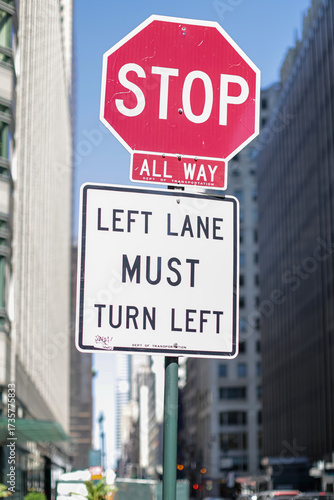 Street sign in New York city