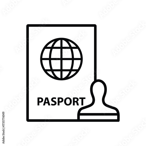 approved visa icon vector stamp sign for design 