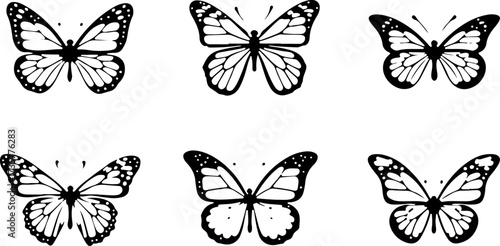 Tropical Island Beach House and Elegant Butterfly & Cat Silhouette