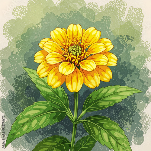 Disposable coffee cup surrounded by autumn leaves on table  