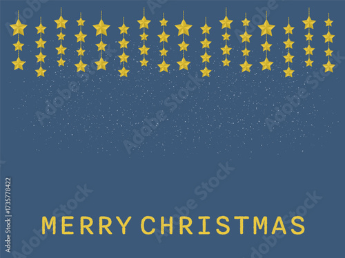 立体的な星　オーナメント　フレーム　イラスト