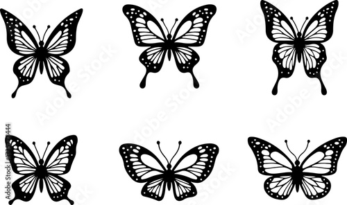 Elegant Butterfly & Floral Silhouette Collection