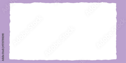 Torn pink vintage paper texture with a blank frame border and copy space for your design. edge, tear, banner, page, vector, illustration, color, cardboard, note