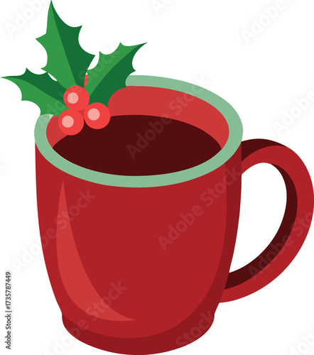 Christmas Mulled Wine Warmth elegant stemmed glass of mulled wine with star anise garnish