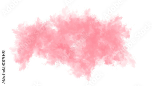 Bright Pink Irregular Shape With Jagged Edges abstract blob isolated on a transparent background