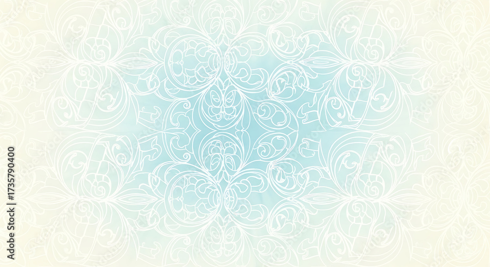 Obraz premium Delicate floral pattern design digital art creative studio environment soft color palette aesthetic visual concept