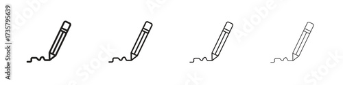 Write icon concept. editable vector trendy illustrations.