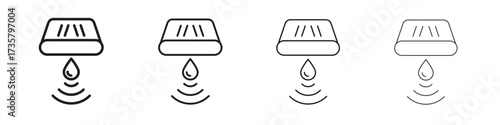Water sensor icon concept. editable vector trendy illustrations.