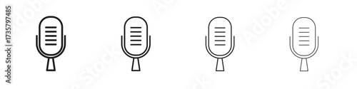 Voice recording icon concept. editable vector trendy illustrations.