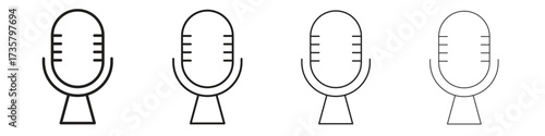 Voice recognition icon concept. editable vector trendy illustrations.