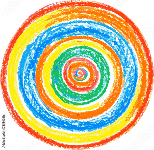 Colorful spiral swirl pattern resembling dynamic energy or creativity