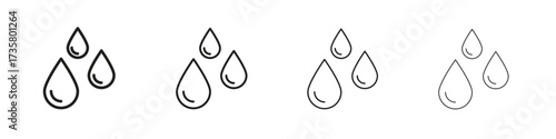 Tear drop icon concept. editable vector trendy illustrations.