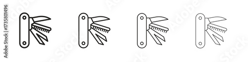 Swiss Knife icon concept. editable vector trendy illustrations.