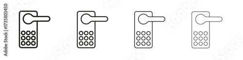 Smart lock icon concept. editable vector trendy illustrations.