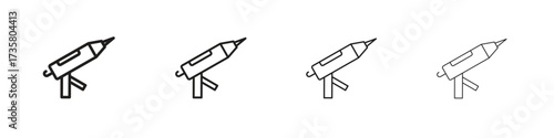 Sealants gun icon concept. editable vector trendy illustrations.