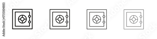 Safe icon concept. editable vector trendy illustrations.