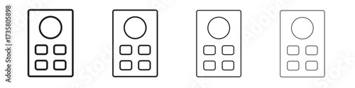Remote control icon concept. editable vector trendy illustrations.