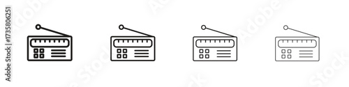 Radio icon concept. editable vector trendy illustrations.