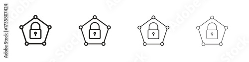 Private network icon concept. editable vector trendy illustrations.