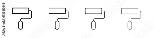 Paint roller icon concept. editable vector trendy illustrations.