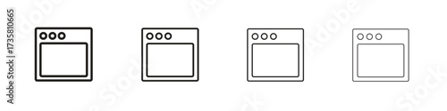 Oven icon concept. editable vector trendy illustrations.