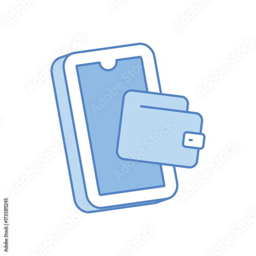 Duotone Digital Wallet Vector icon Collection