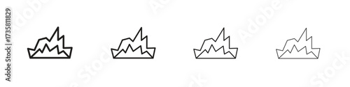 Mountain icon concept. editable vector trendy illustrations.