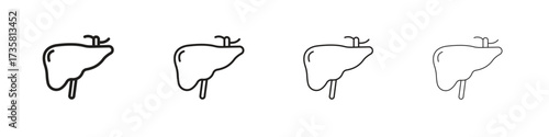 Liver icon concept. editable vector trendy illustrations.