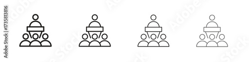 Lecture icon concept. editable vector trendy illustrations.