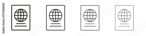 Immigration icon concept. editable vector trendy illustrations.