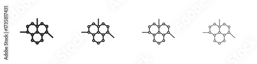 Graphene icon concept. editable vector trendy illustrations.
