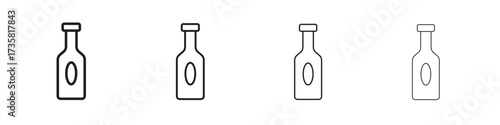 Gin icon concept. editable vector trendy illustrations.