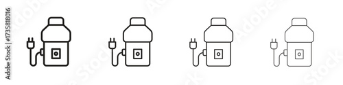 Garbage disposal icon concept. editable vector trendy illustrations.