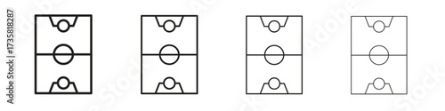 Football field icon concept. editable vector trendy illustrations.