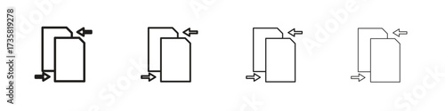 File sharing icon concept. editable vector trendy illustrations.