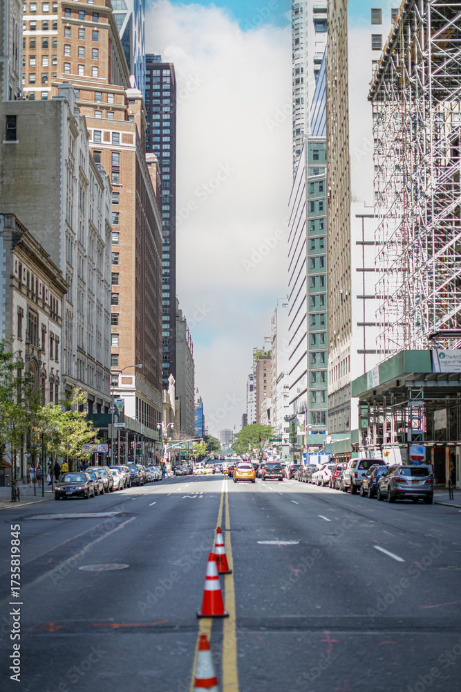Obraz premium New York city street, USA