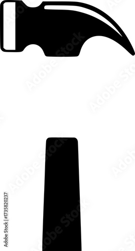 Hammer icon design illustration. icon concept in flat
