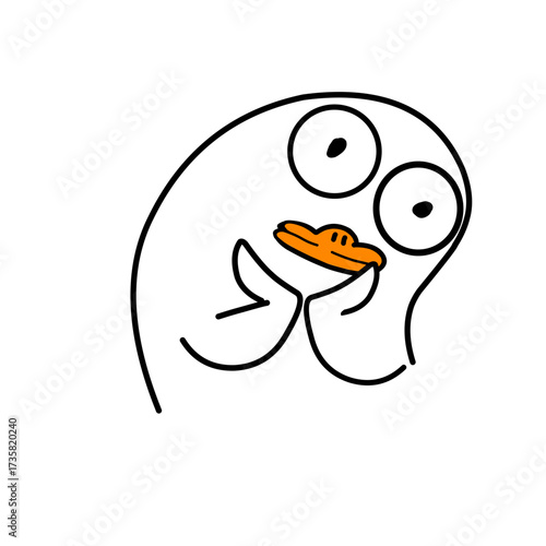 funny cartoon bird