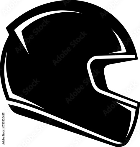 Helmet icon design illustration. icon concept in flat
