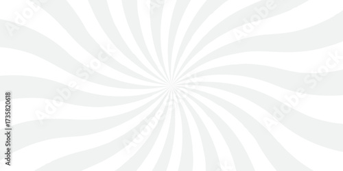 sunburst pattern white and gray design. Vintage sunrays illustration swirl line. sun beam vector banner design pop art comic burst gradient concept pattern.	
