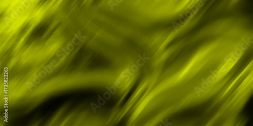 Vibrant abstract background with flowing diagonal streaks of bright yellow and green creating a dynamic liquid-like texture