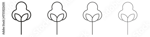 Cotton icon concept. editable vector trendy illustrations.